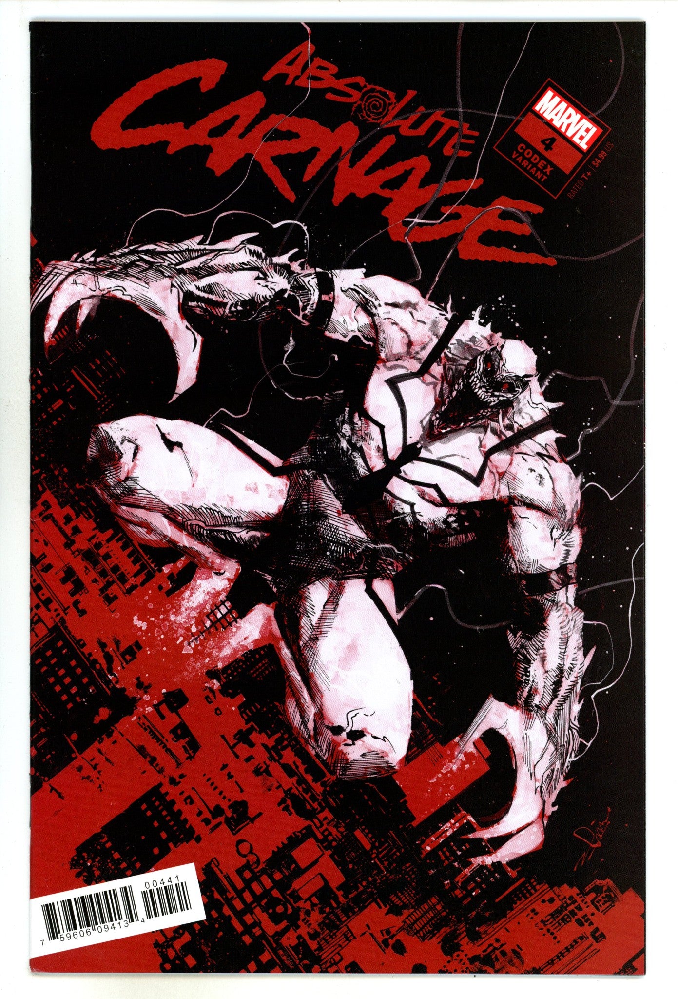 Absolute Carnage 4 NM- (9.2) (2019) Zaffino Incentive Variant 