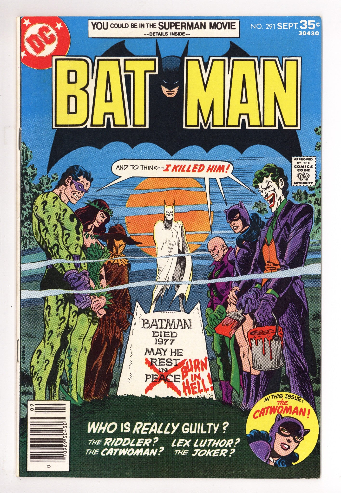 Batman Vol 1 291 FN (6.0) (1977) 