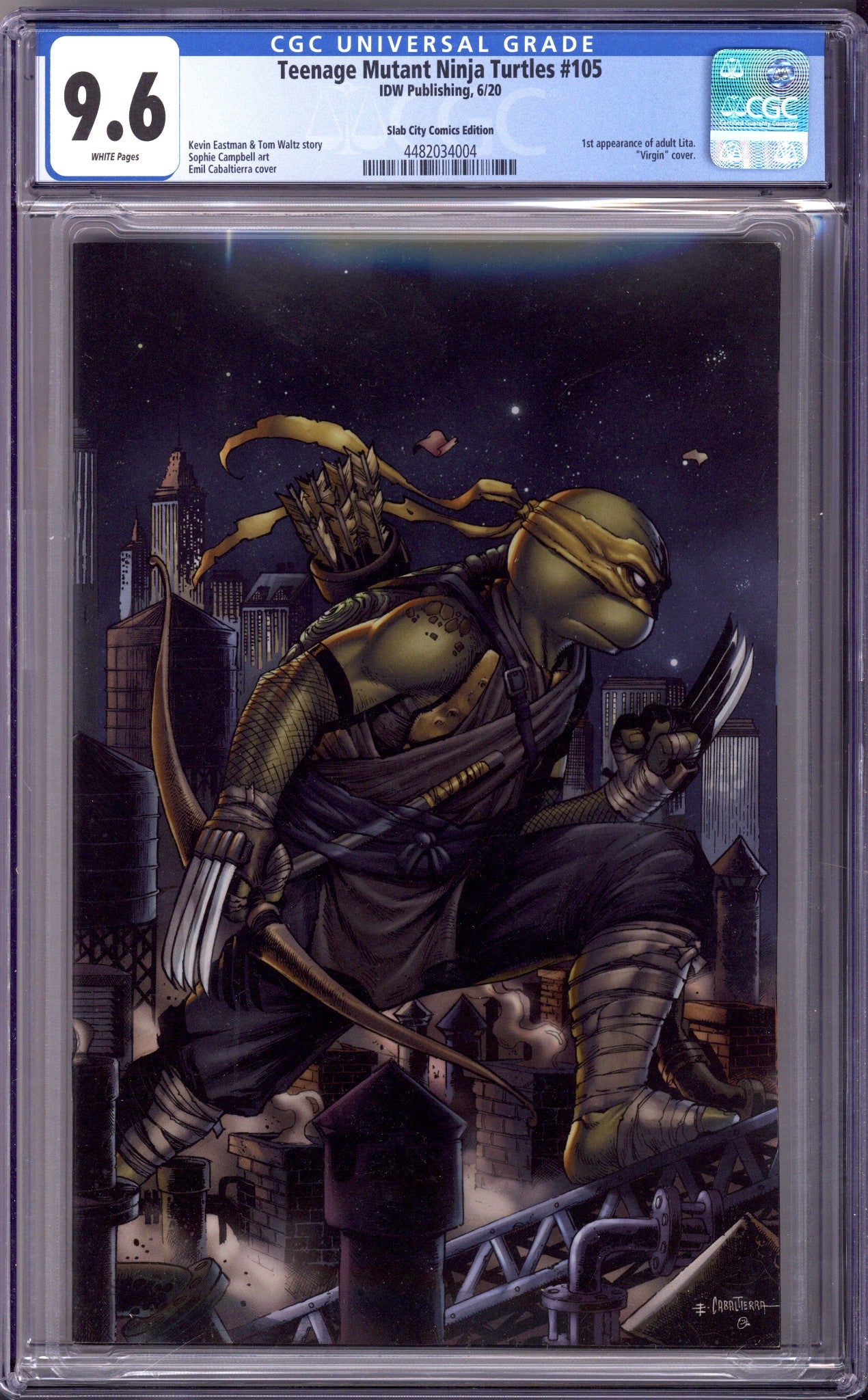 Teenage Mutant Ninja Turtles Vol 5 105 CGC 9.6 (NM+) (2020) Cabaltierra Virgin Exclusive Variant 