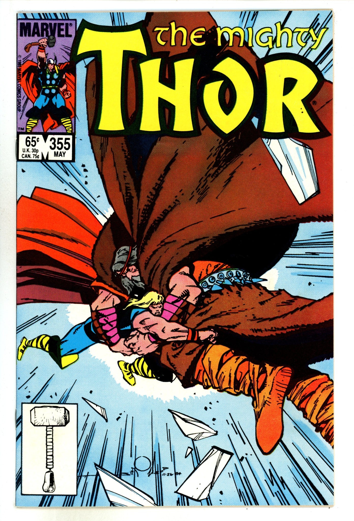Thor Vol 1 355 High Grade (1985) 