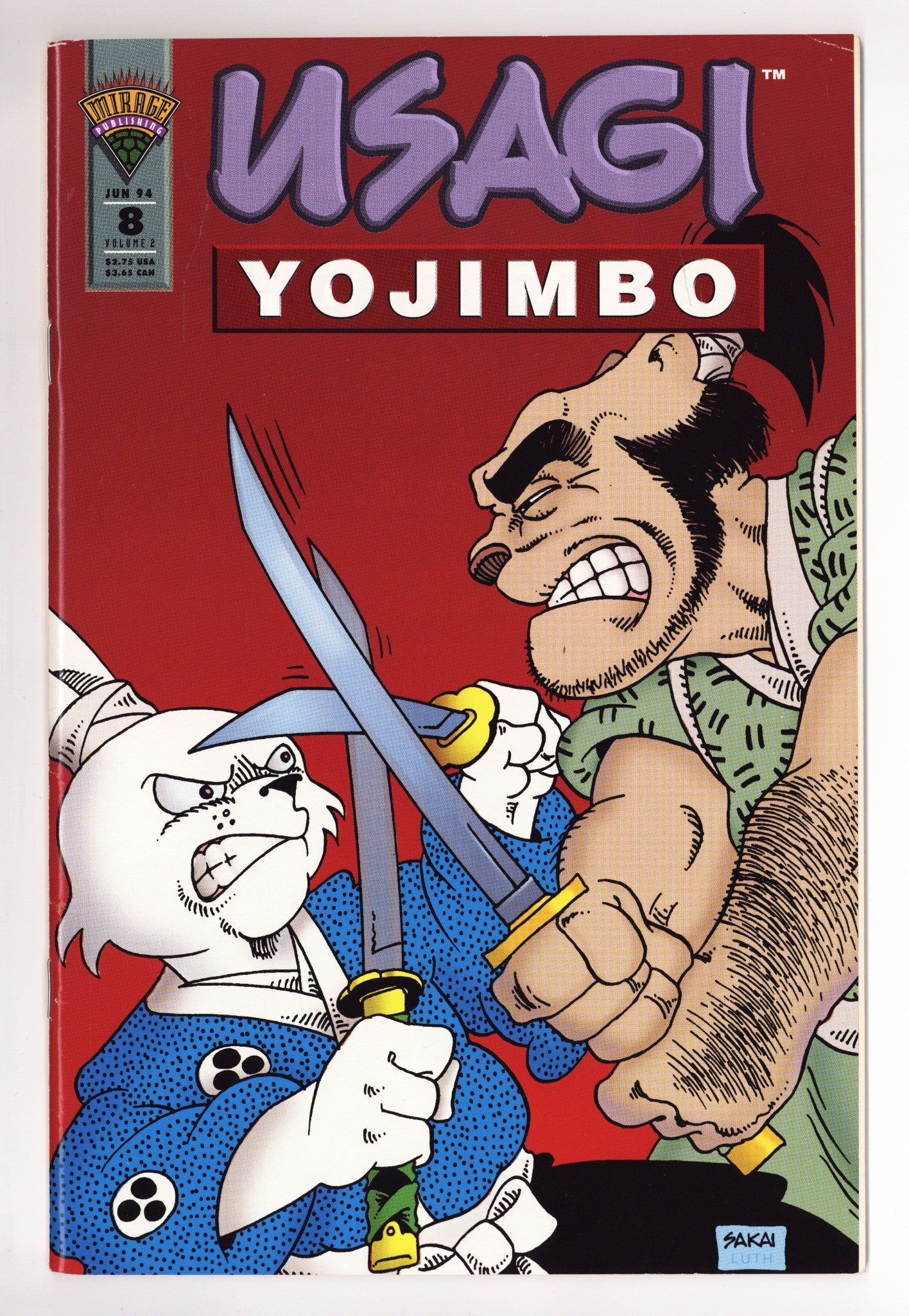 Usagi Yojimbo Vol 2 8 Mid Grade (1994) 