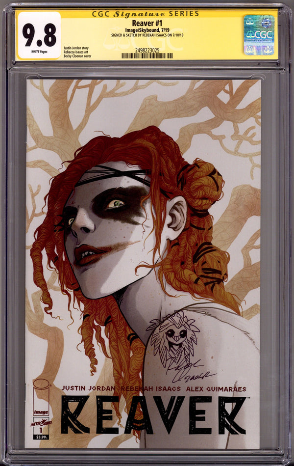Reaver 1 CGC 9.8 (NM/M) (2019) Signed / Remarked x1 Cover Rebekah Isaacs