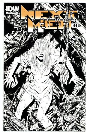 Next Men: Aftermath 41 Mid Grade (2012) Byrne B&W Incentive Variant