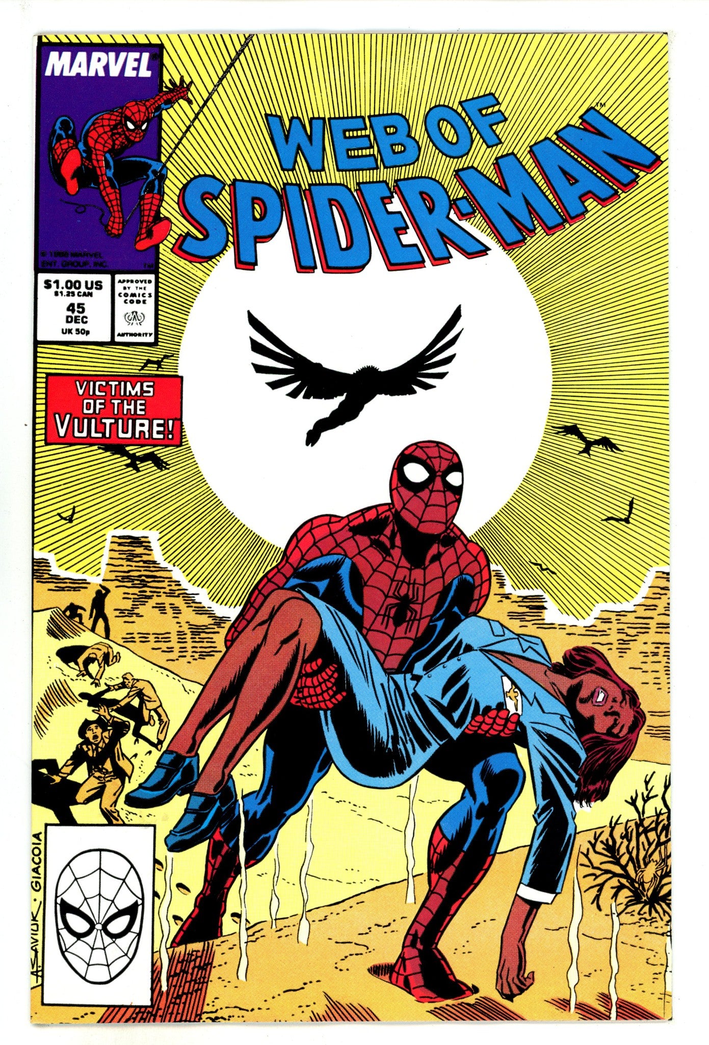 Web of Spider-Man Vol 1 45 High Grade (1988) 