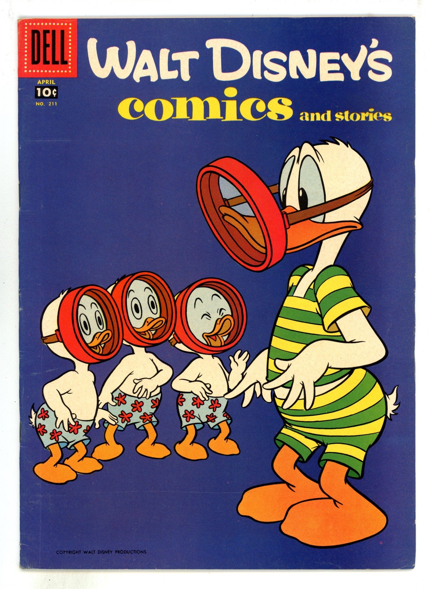 Walt Disney's Comics and Stories Vol 18 7 (211) FN (6.0) (1958) 