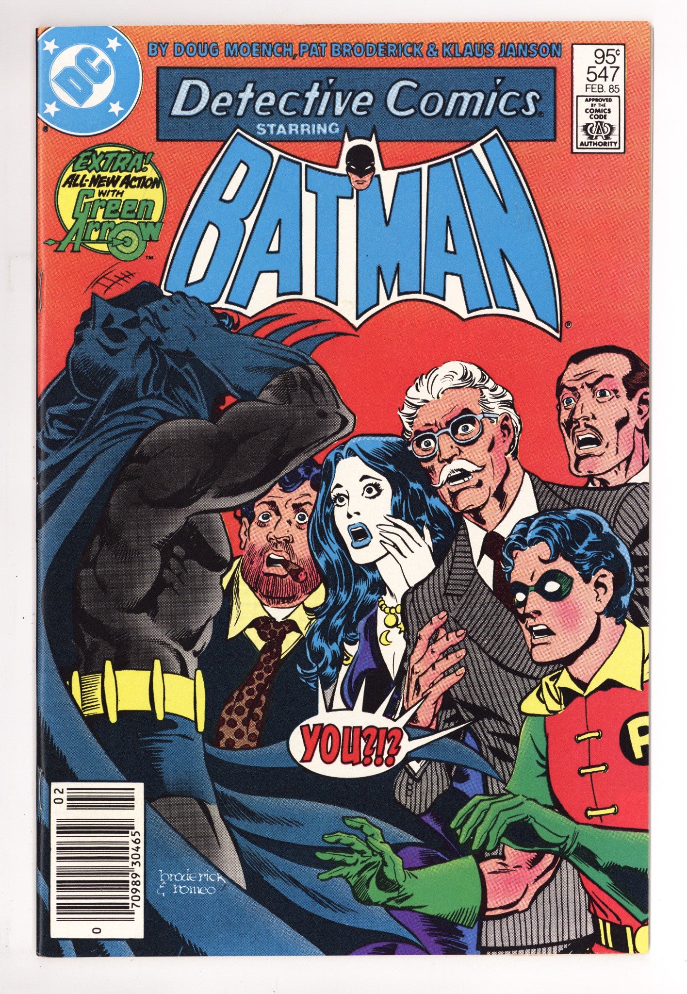 Detective Comics Vol 1 547 VF/NM (9.0) (1985) Canadian Price Variant 