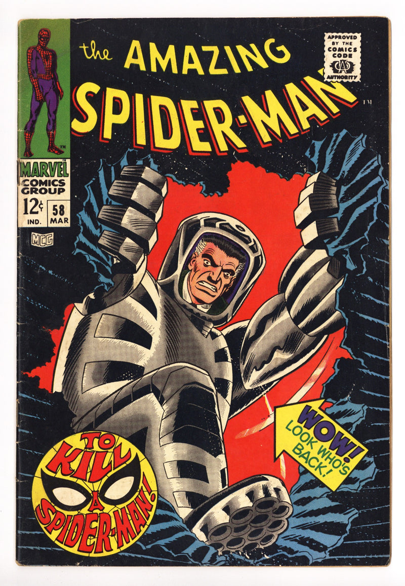 The Amazing Spider-Man Vol 1 58 GD/VG (3.0) (1968) 