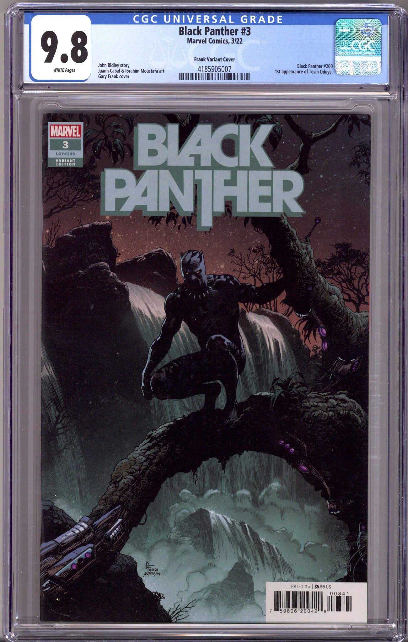 Black Panther Vol 8 3 (200) CGC 9.8 (NM/M) (2022) Frank Variant 