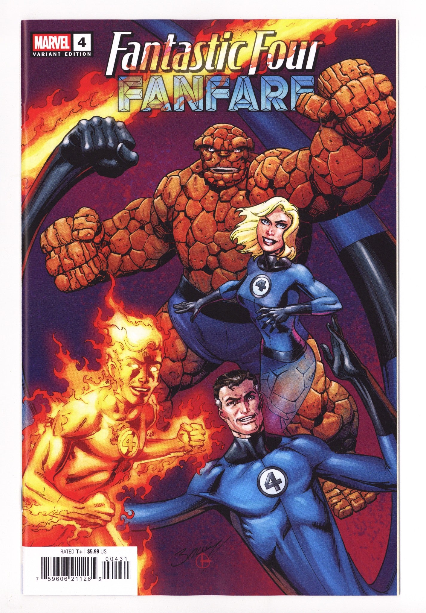 Fantastic Four Fanfare 4 Bagley Variant (2025)