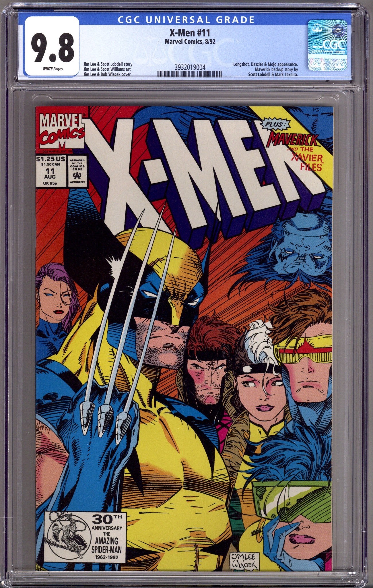 X-Men Vol 1 11 CGC 9.8 (NM/M) (1992) 