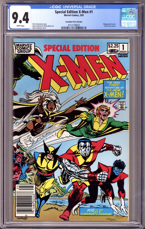 Special Edition X-Men 1 CGC 9.4 (NM) (1983) Canadian Price Variant
