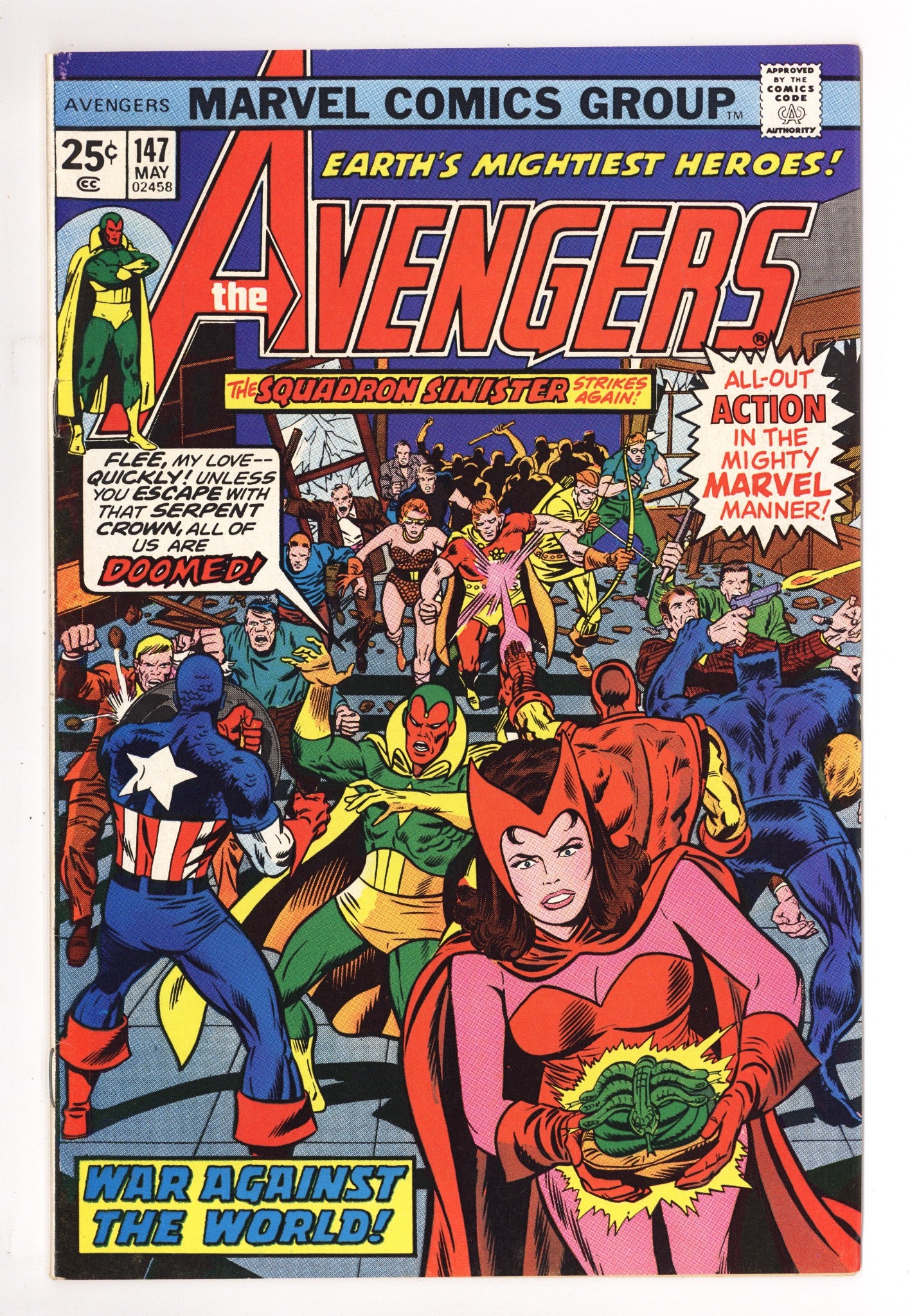 The Avengers Vol 1 147 VF (8.0) (1976) 