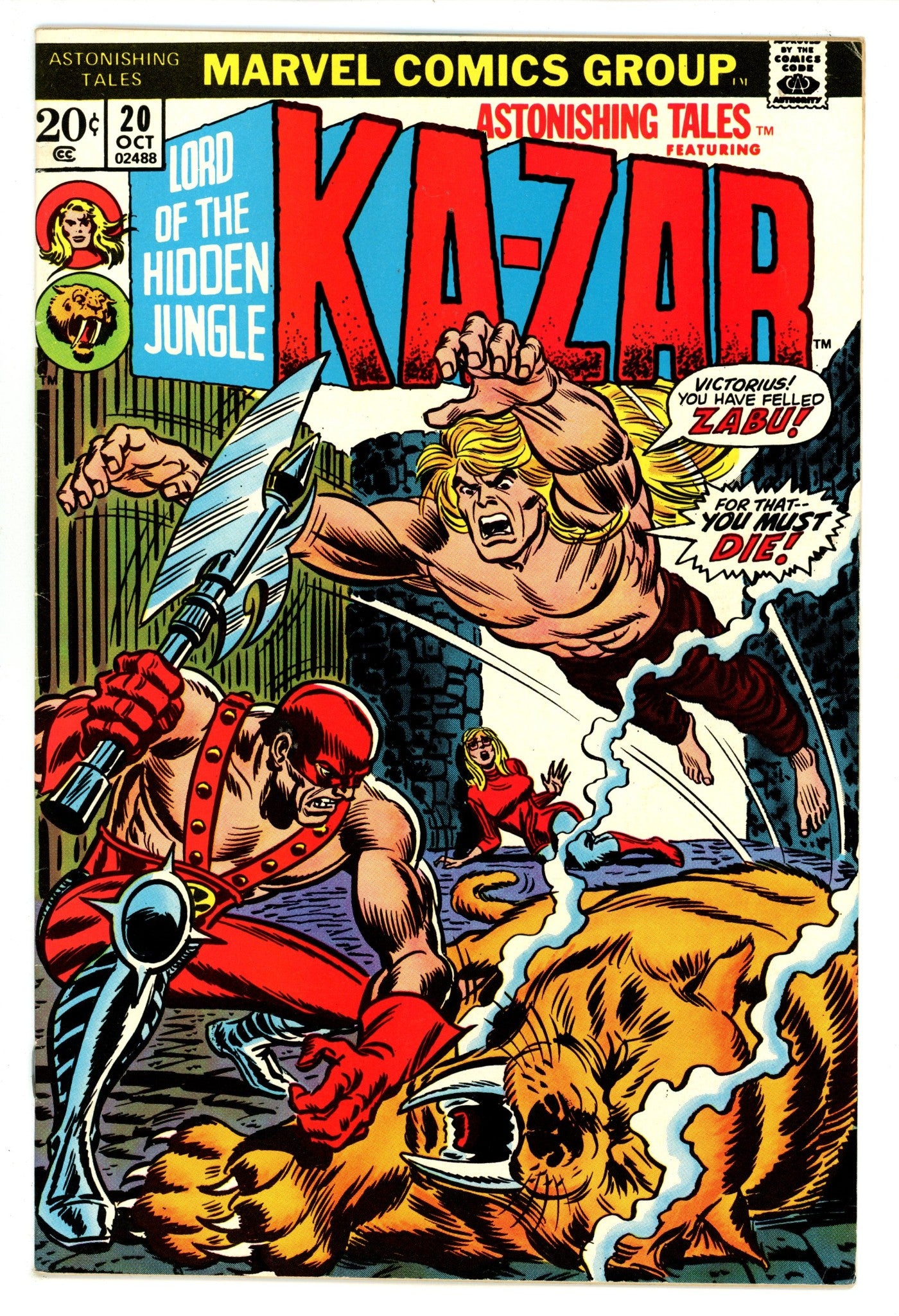 Astonishing Tales Vol 1 20 VF- (7.5) (1973) 