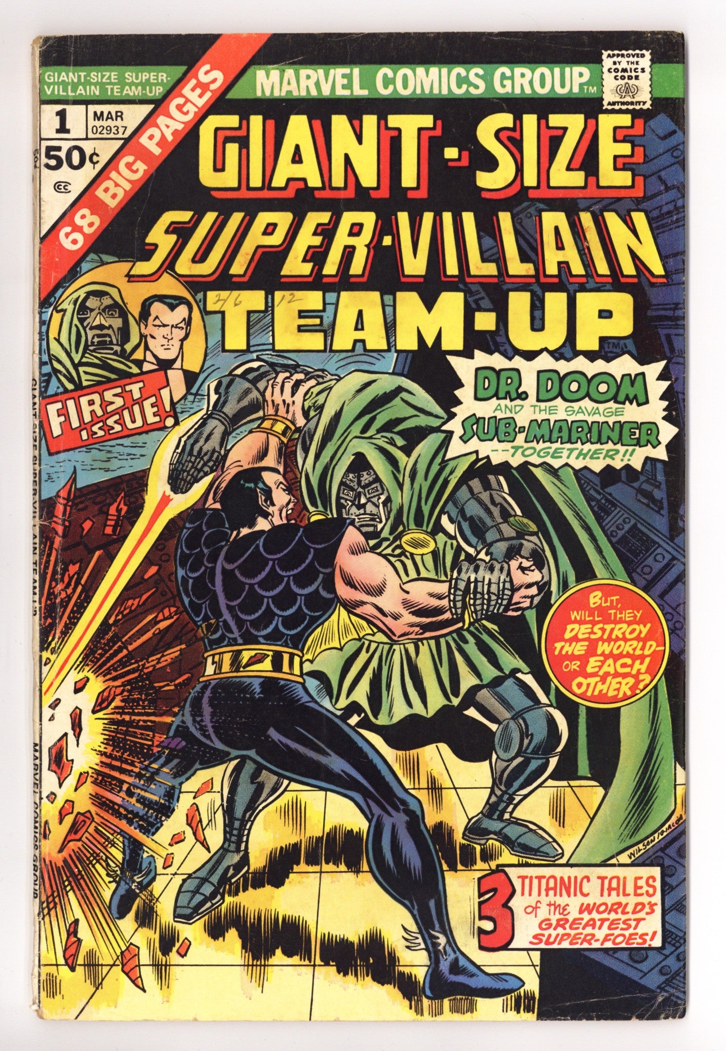 Giant-Size Super-Villain Team-Up 1 Very Low Grade (1975) 