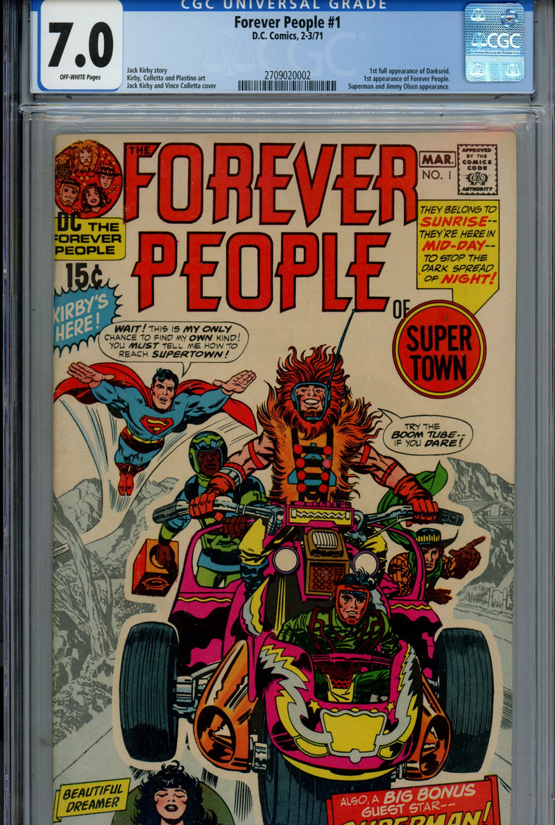 The Forever People Vol 1 1 CGC 7.0 (FN/VF) (1971) 