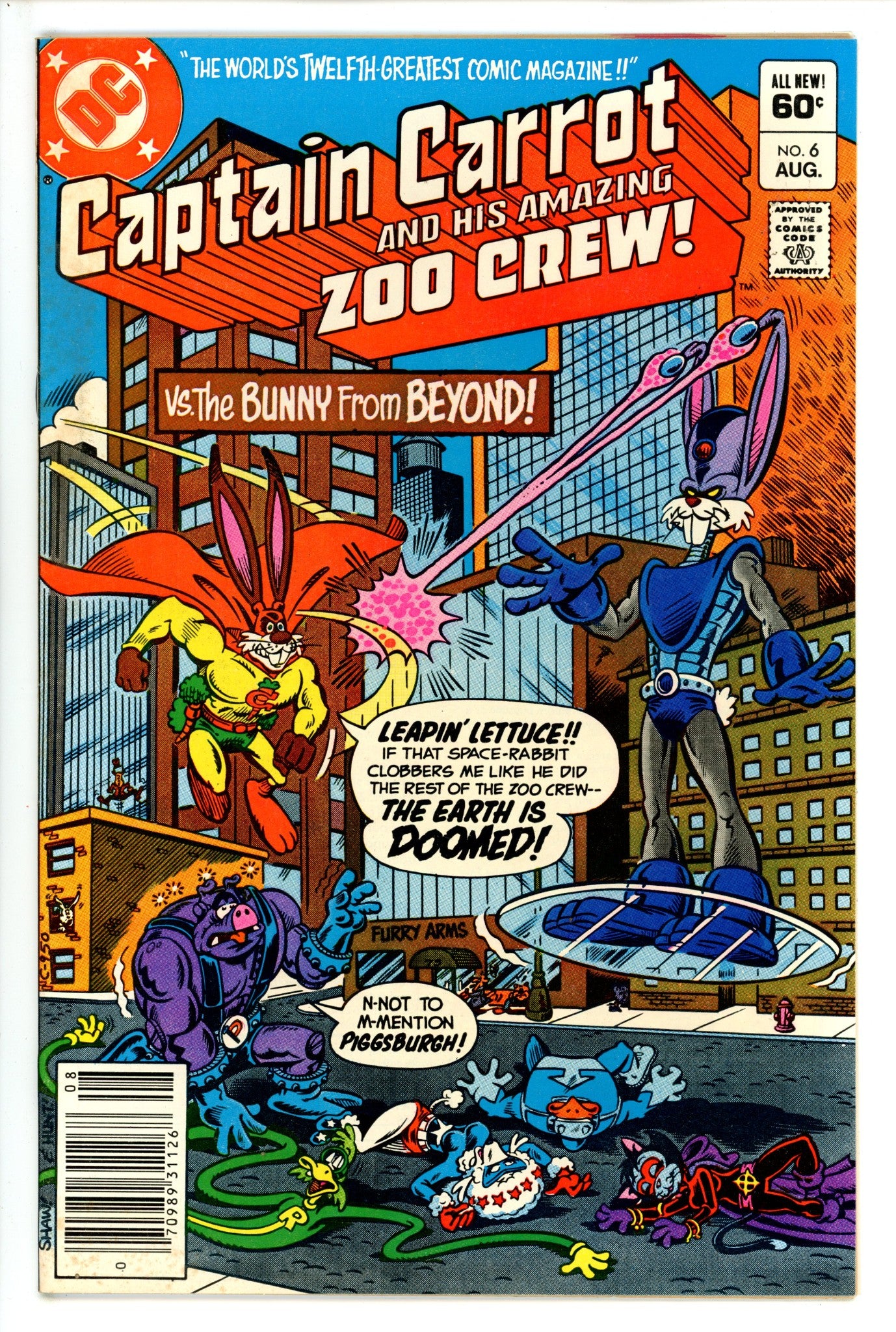 Captain Carrot and His Amazing Zoo Crew! 6 Newsstand (1982)