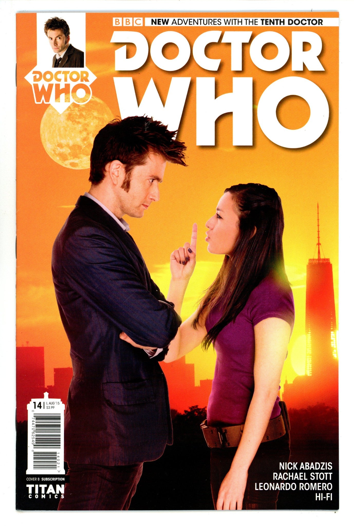 Doctor Who: The Tenth Doctor 14 High Grade (2015) Photo Variant 