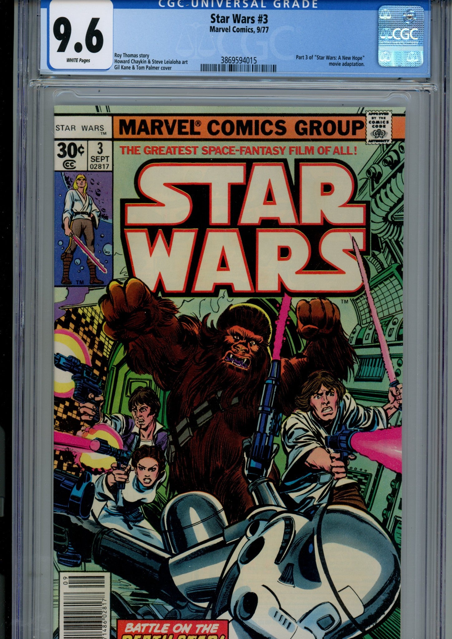 Star Wars Vol 1 3 CGC 9.6 (NM+) (1977) 
