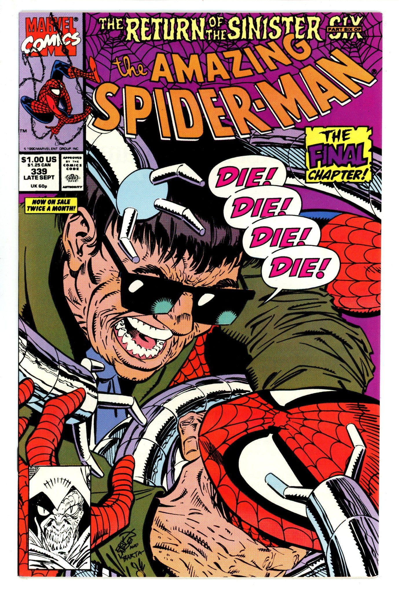 The Amazing Spider-Man Vol 1 339 VF (8.0) (1990) 