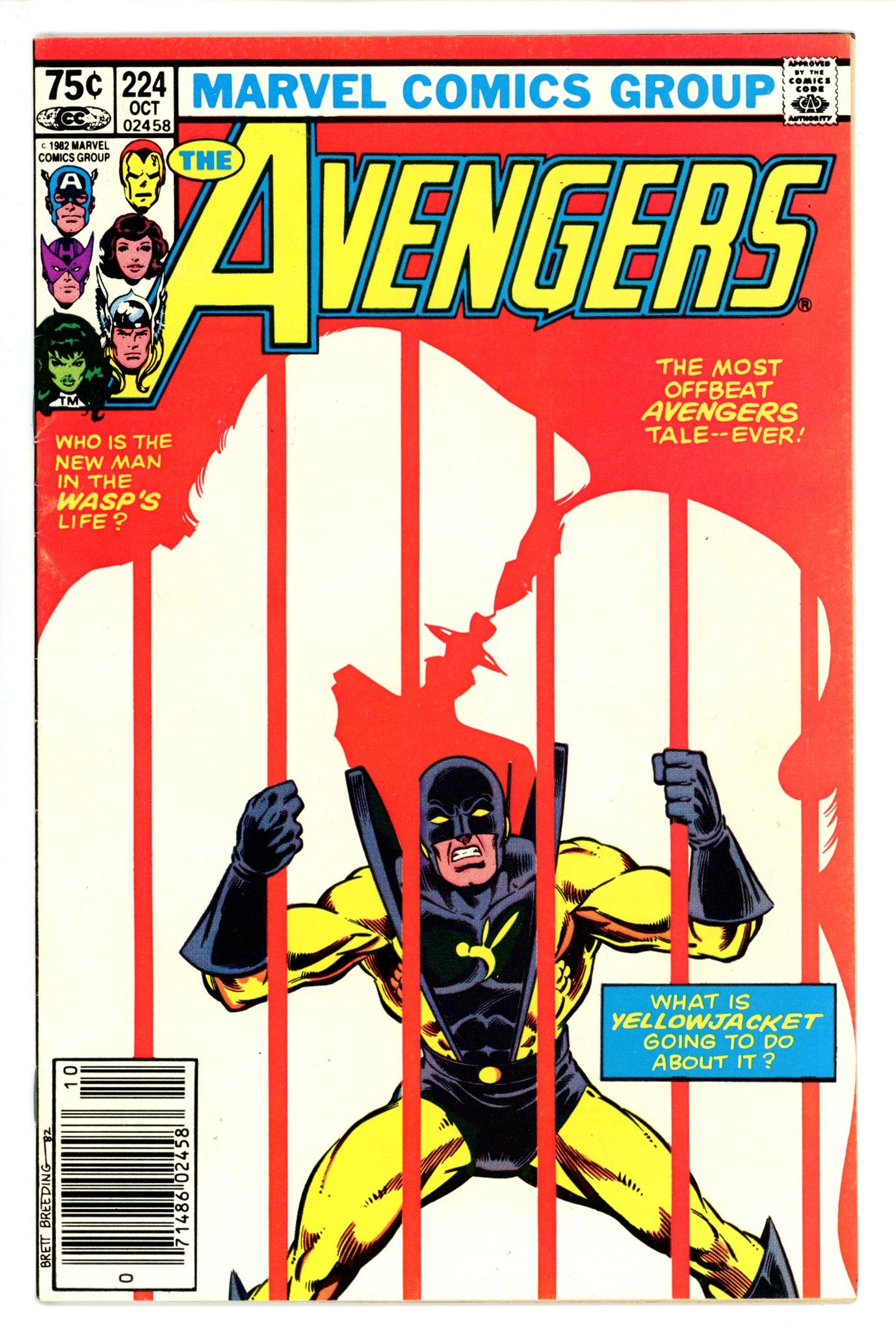 The Avengers Vol 1 224 Canadian Variant FN+ (1982)