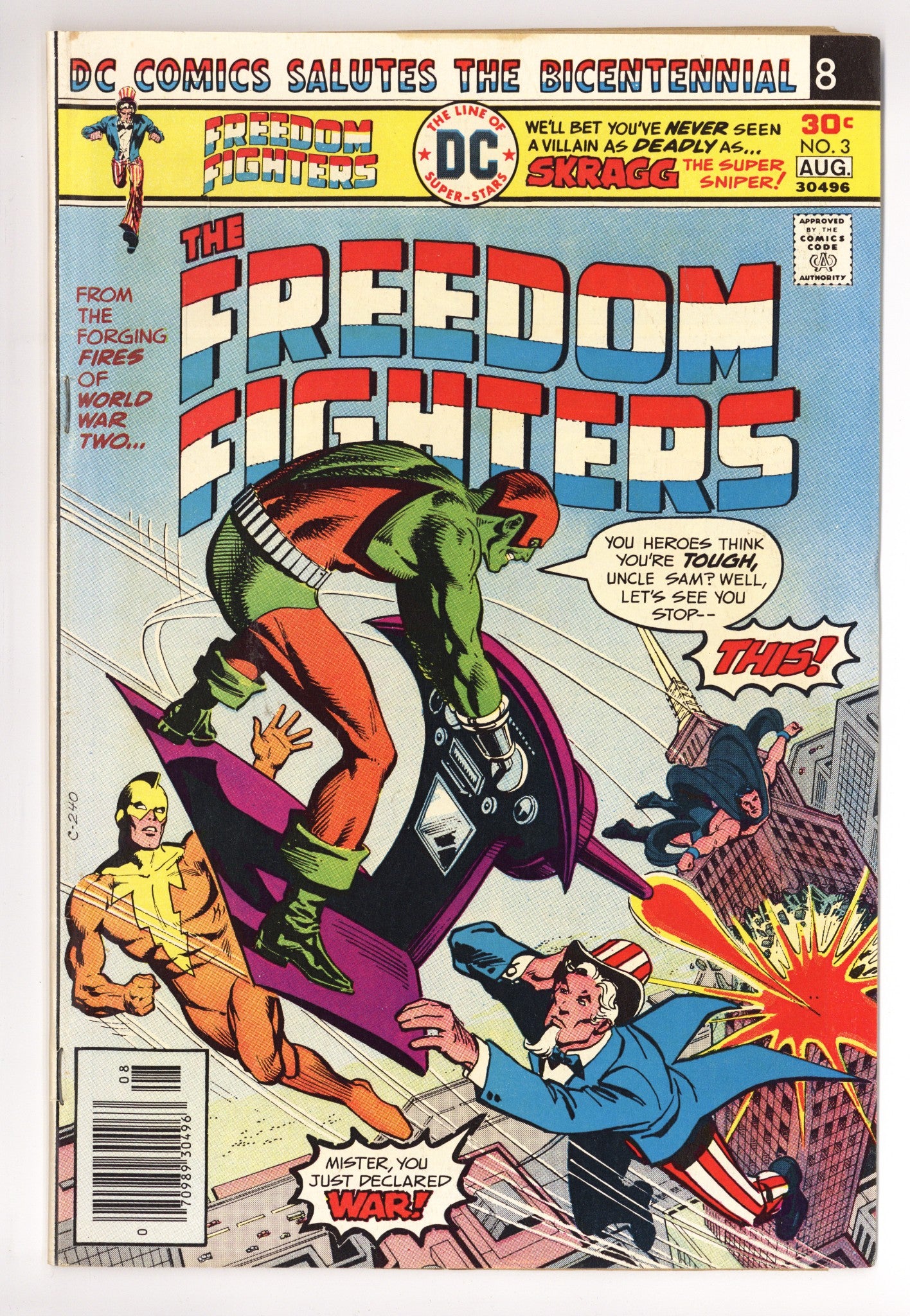 Freedom Fighters Vol 1 3 Mid Grade (1976) 