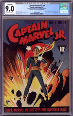 Captain Marvel Jr. 4 CGC 9.0 (VF/NM) Conserved (1943) thumbnail