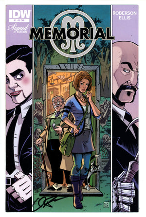 Memorial 1 Mid Grade (2011) Ellis Incentive Variant Signed x1 Cover Chris Roberson