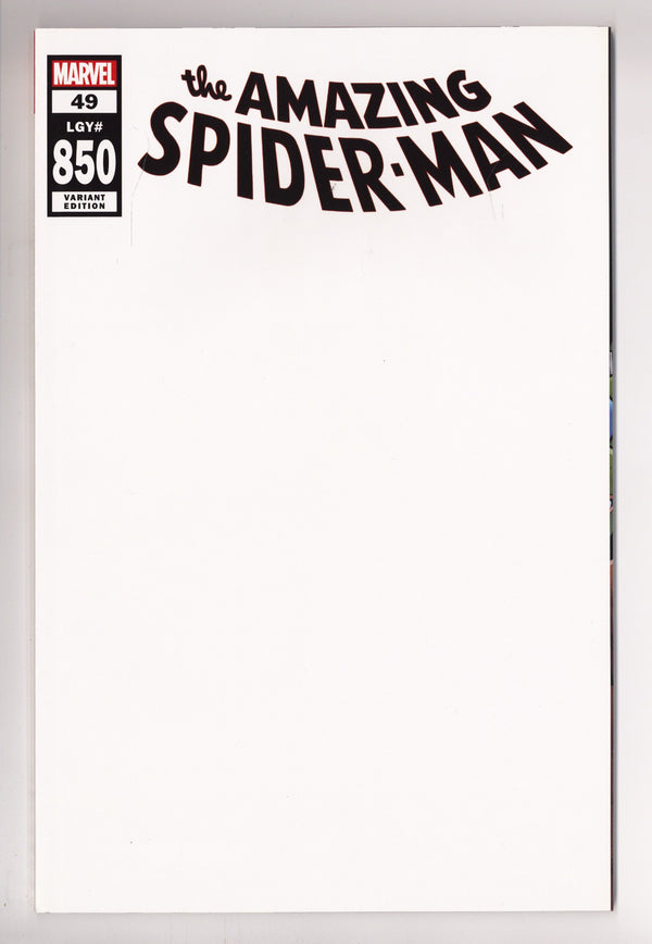 Amazing Spider-Man Vol 5 49 (850) High Grade (2020) Blank Variant