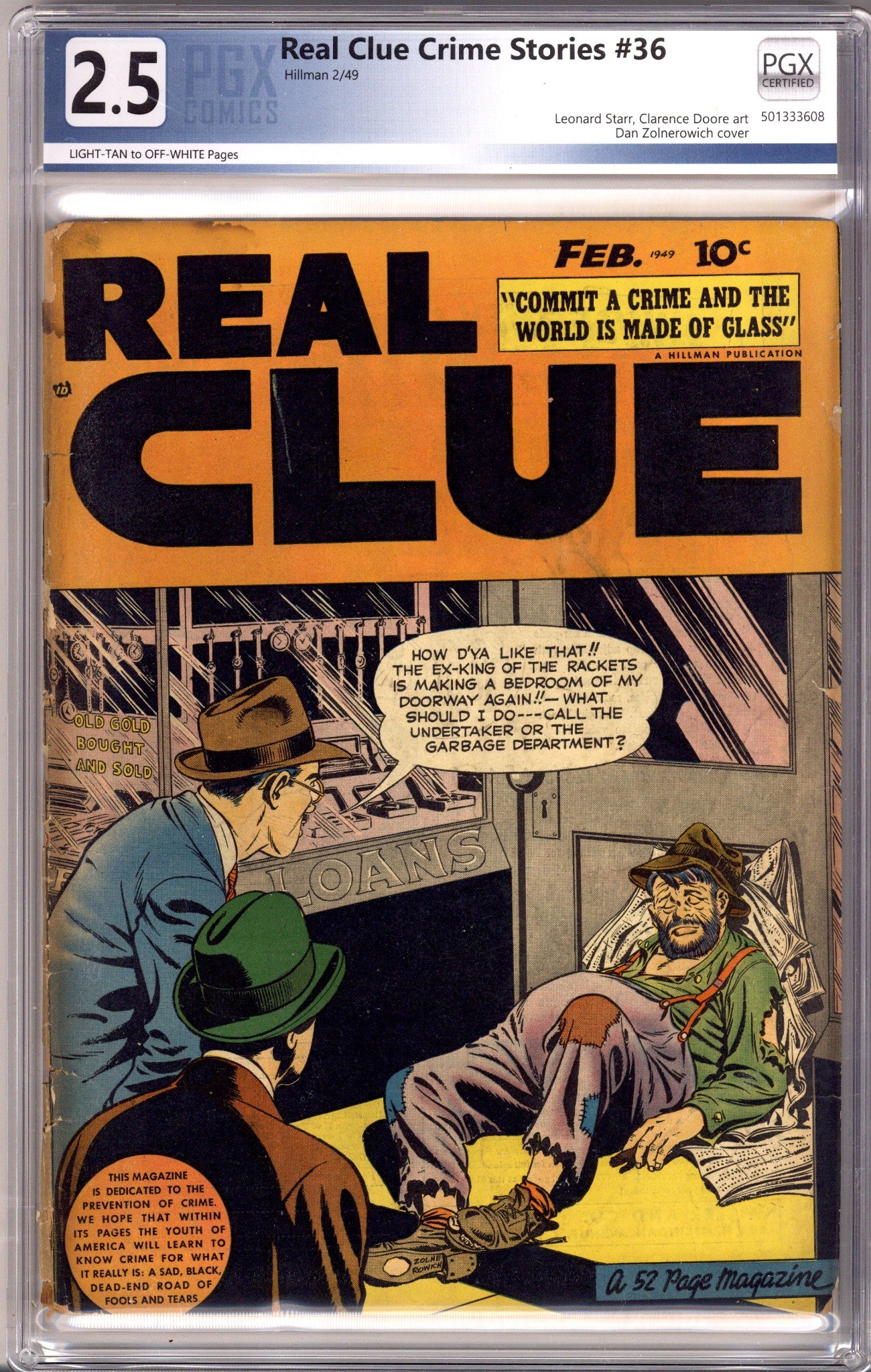 Real Clue Crime Stories Vol 3 12 PGX 2.5