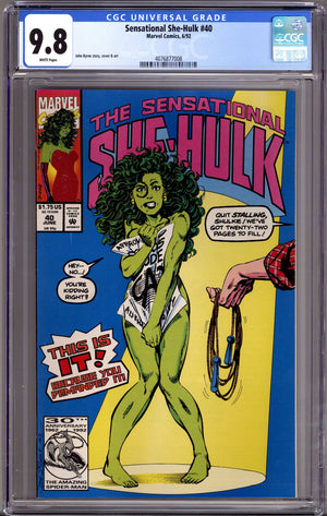 The Sensational She-Hulk 40 CGC 9.8 (NM/M) (1992)