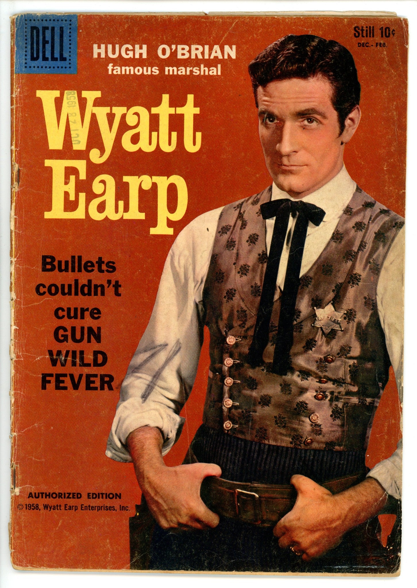 Hugh O'Brian, Famous Marshal Wyatt Earp 5 GD (1959)