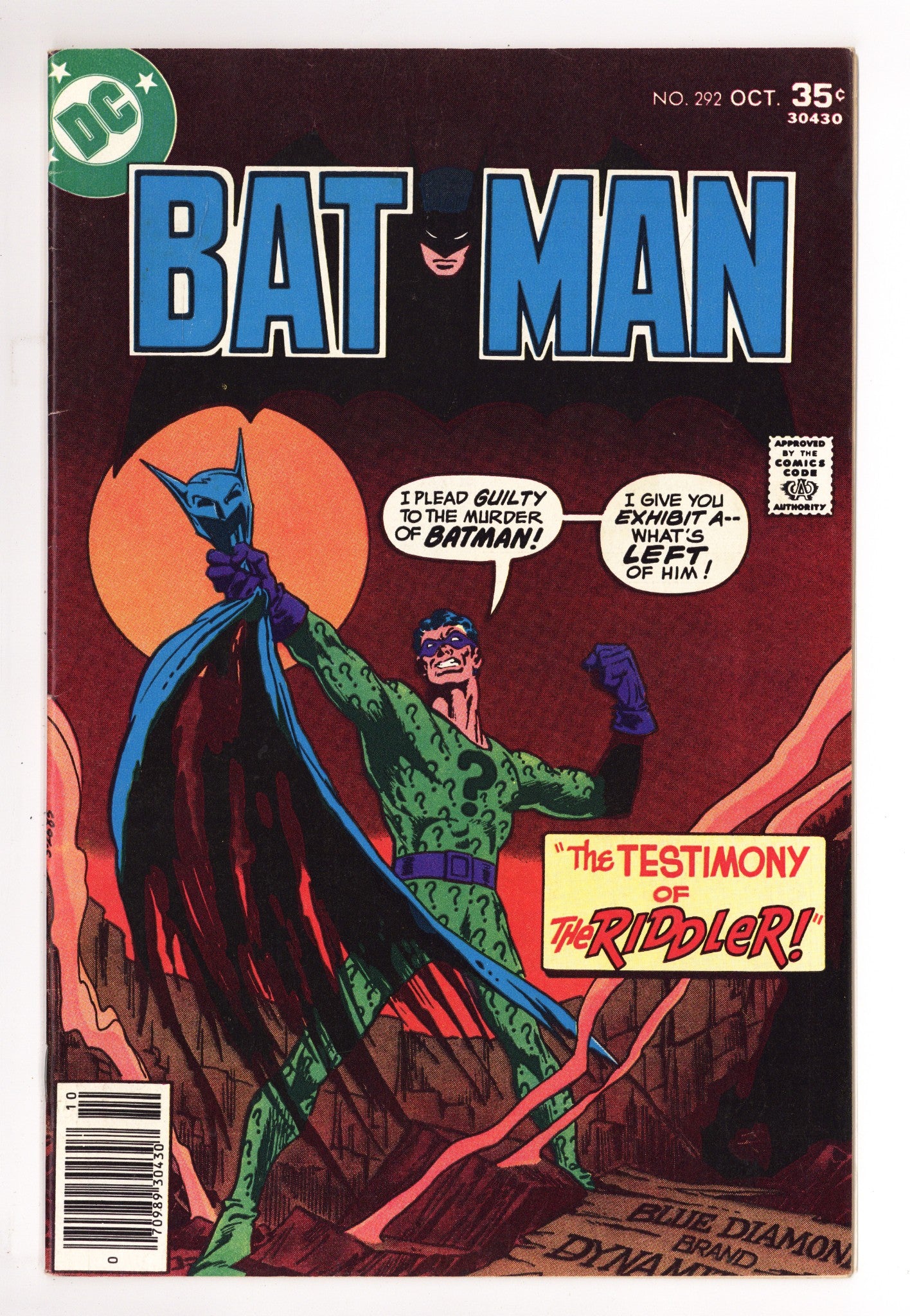 Batman Vol 1 292 FN (6.0) (1977) 