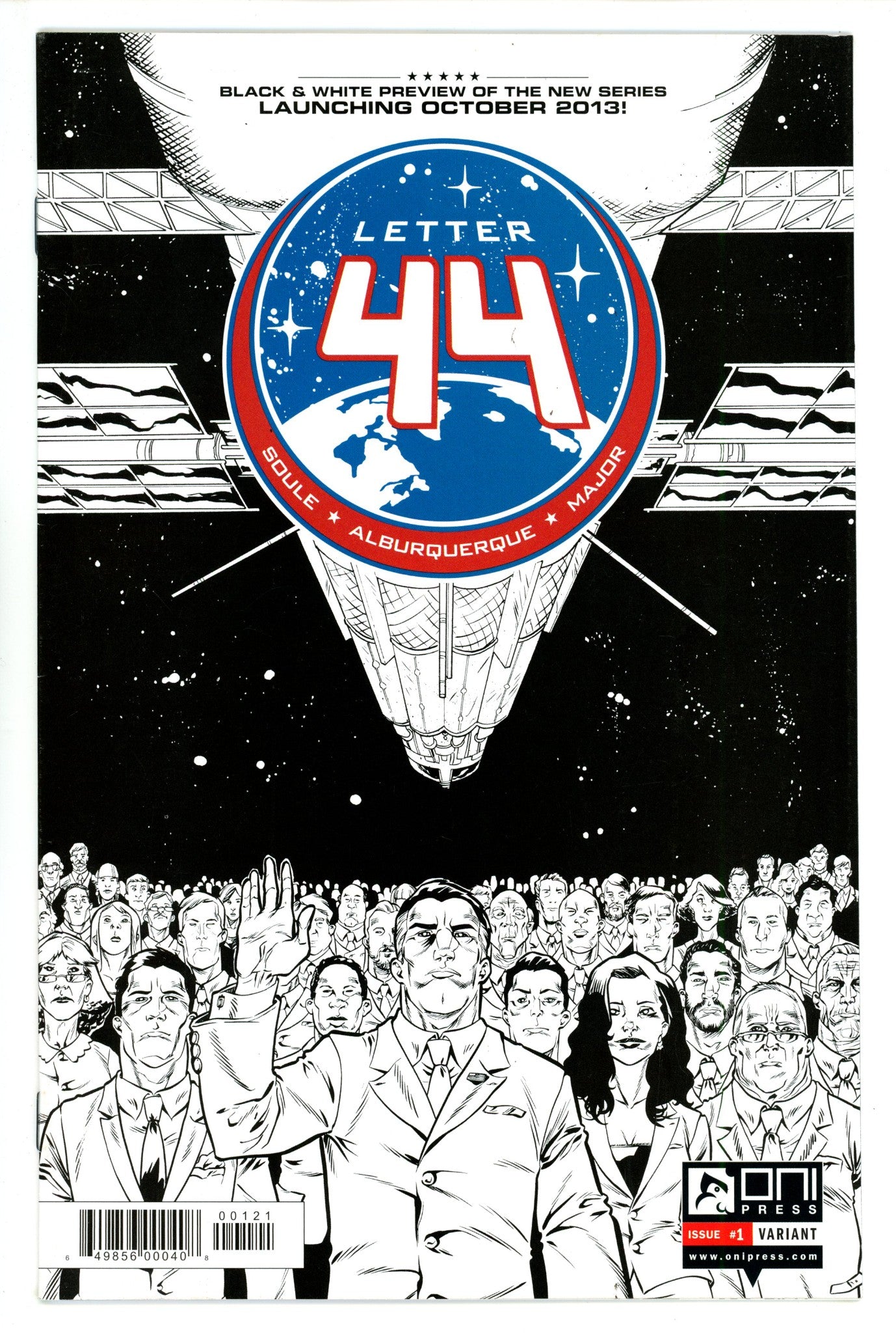 Letter 44 1 FN/VF (7.0) (2013) B&W Variant 