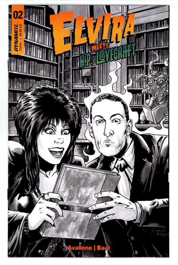 Elvira Meets HP Lovecraft 2 Baal B&W Incentive Variant (2024)