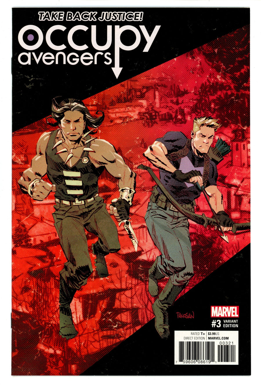 Occupy Avengers Vol 1 3 High Grade (2017) Panosian Incentive Variant 