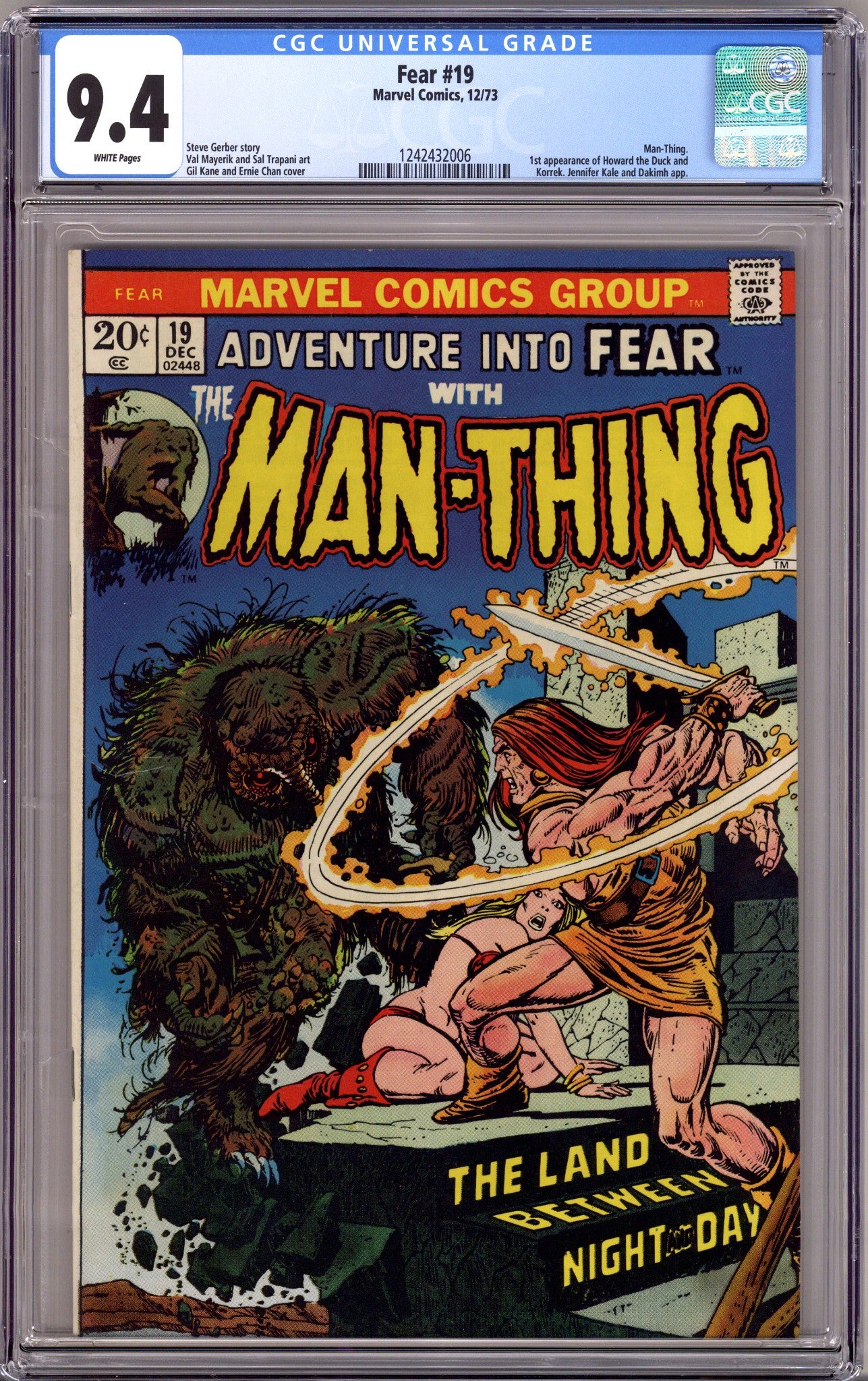 Fear 19 CGC 9.4 (NM) (1973) 