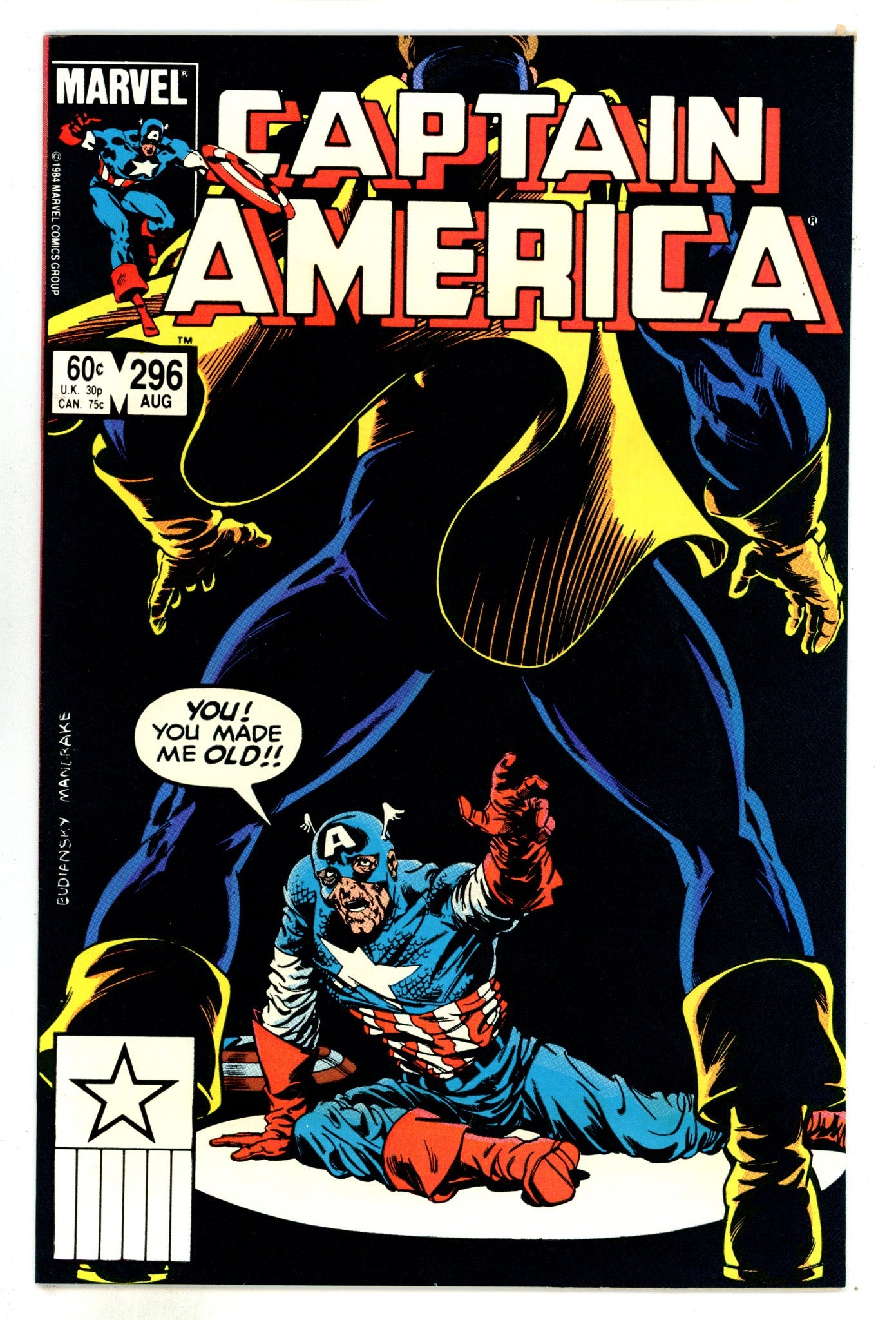 Captain America Vol 1 296 High Grade (1984) 