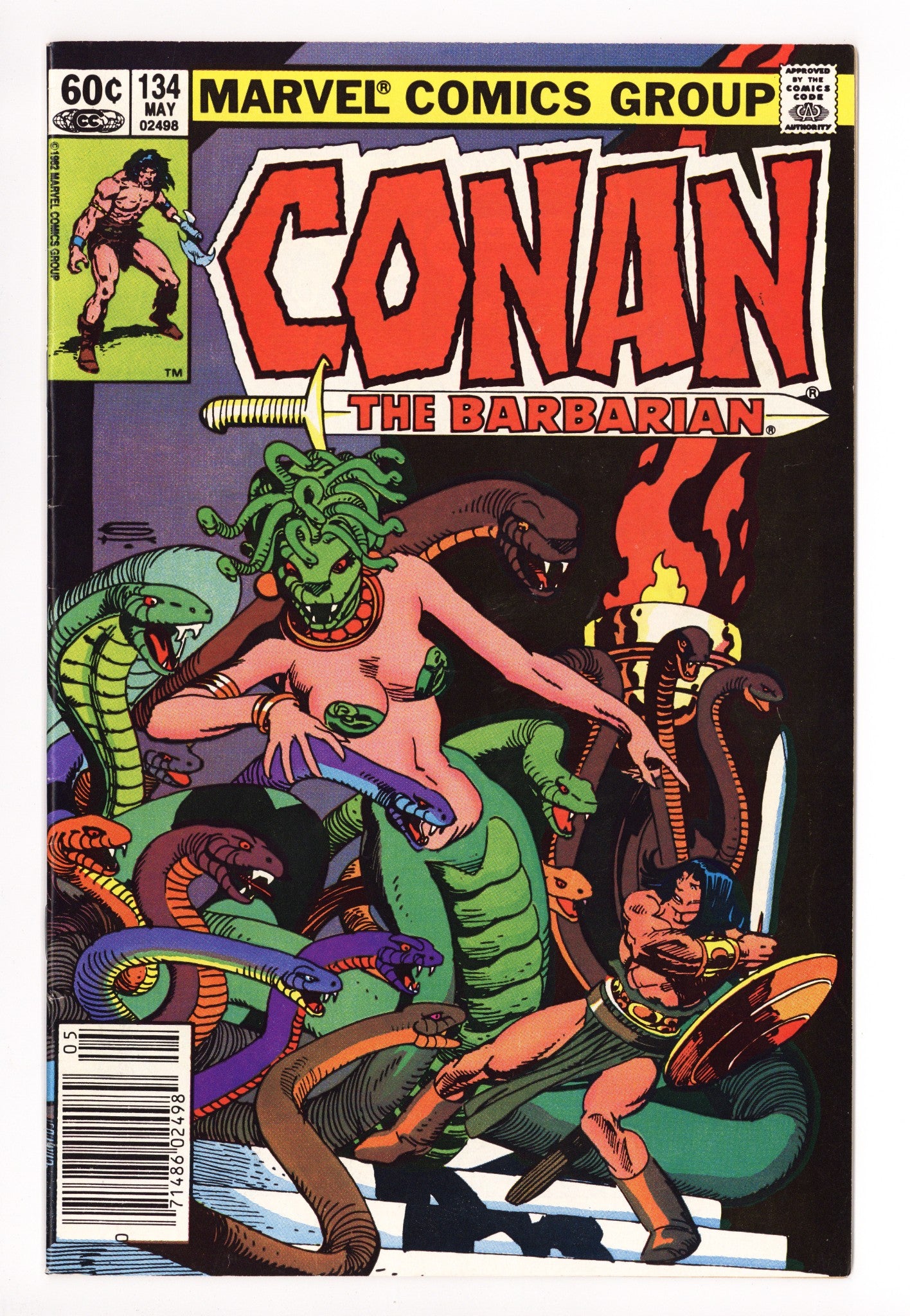 Conan the Barbarian Vol 1 134 Mid Grade (1982) Newsstand 