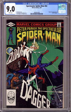 The Spectacular Spider-Man Vol 1 64 CGC 9.0 (VF/NM) (1982)