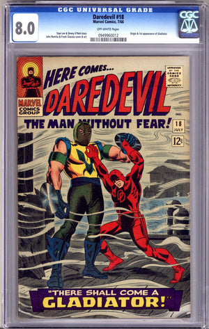 Daredevil Vol 1 18 CGC 8.0 (VF) (1966)