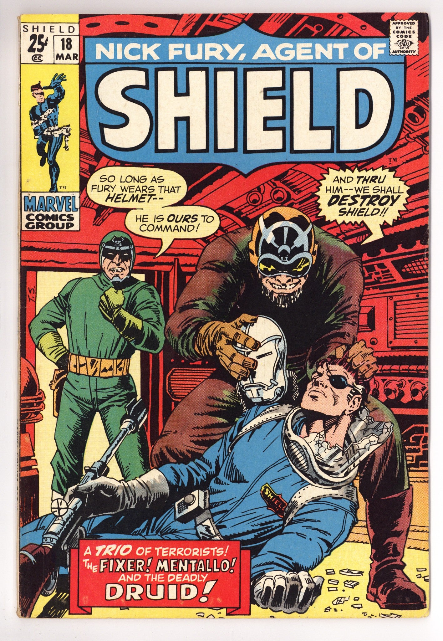 Nick Fury, Agent of SHIELD Vol 1 18 FN (6.0) (1971) 