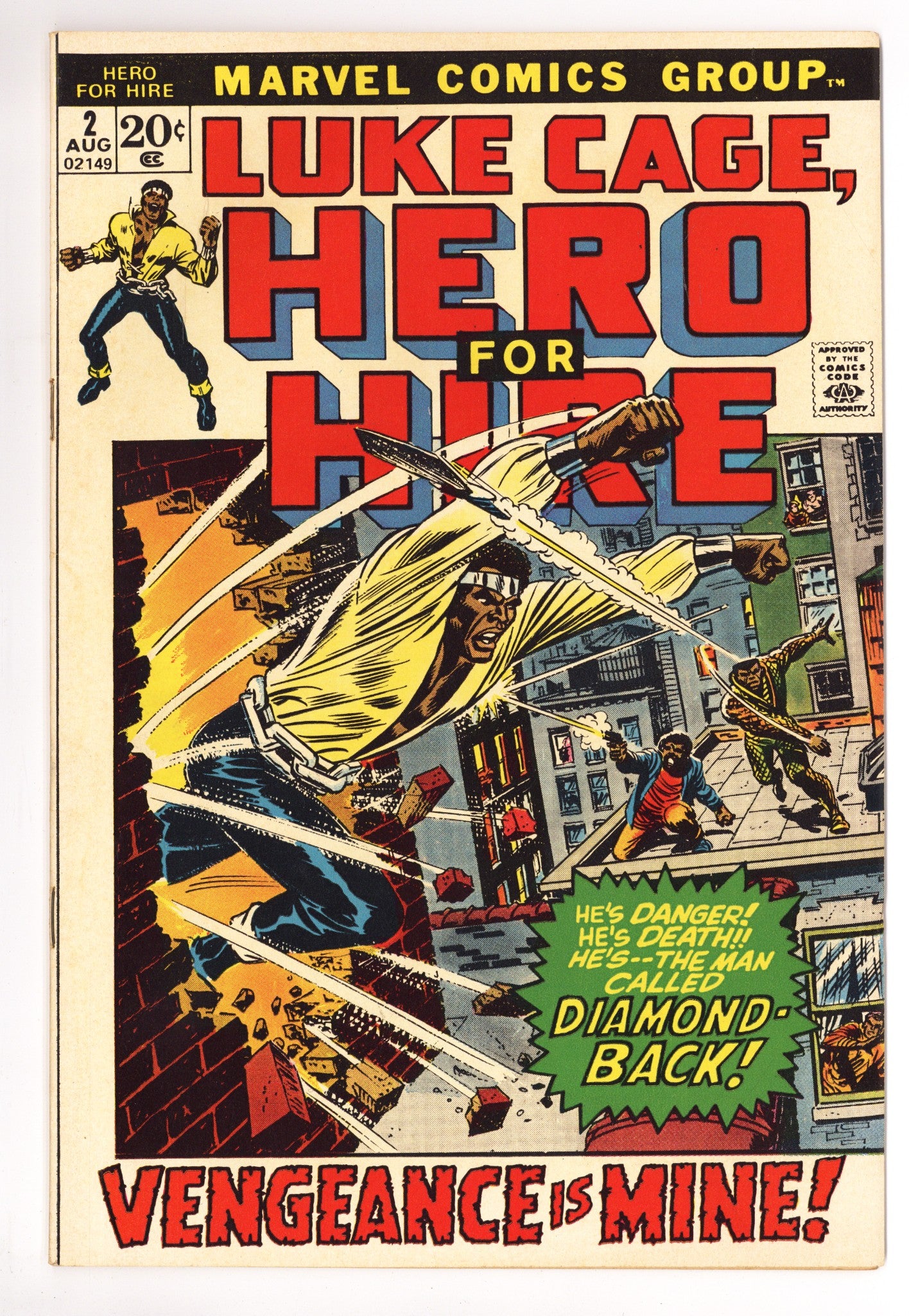 Hero for Hire 2 FN/VF (7.0) (1972) 
