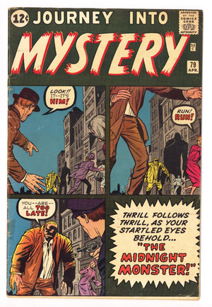 Journey into Mystery Vol 1 79 VG- (3.5) Interior Cover Tape (1962) 
