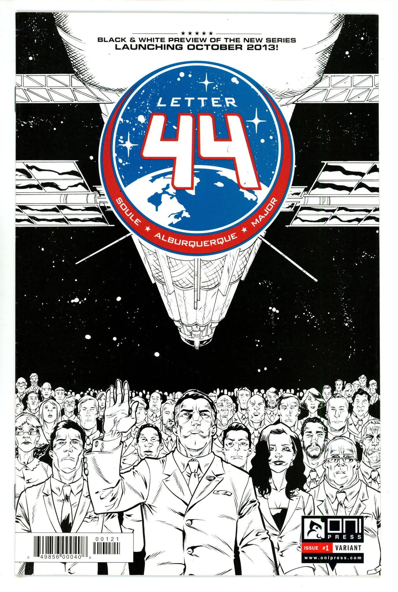 Letter 44 1 VF (8.0) (2013) B&W Variant 