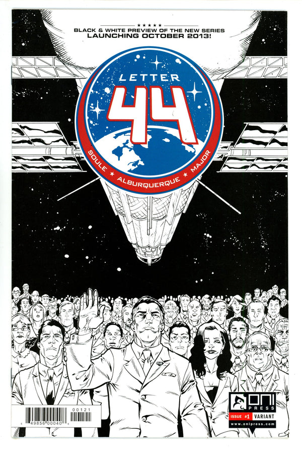 Letter 44 1 VF (8.0) (2013) B&W Variant