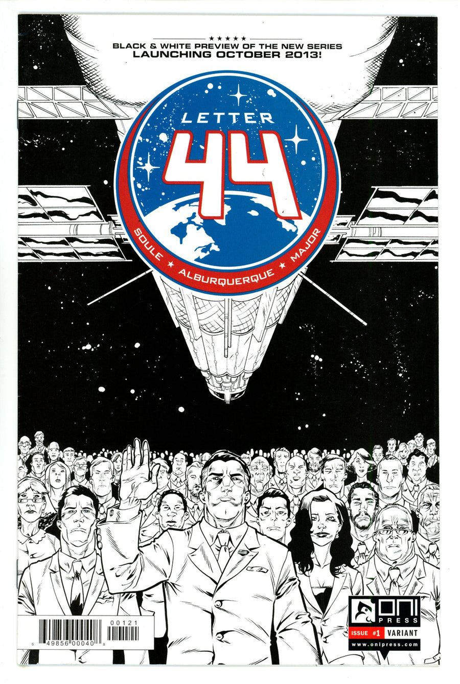 Letter 44 1 VF (8.0) (2013) B&W Variant 