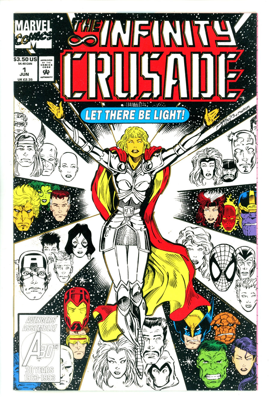 Infinity Crusade 1 NM- (9.2) Error, Missing Gold Foil (1993) 