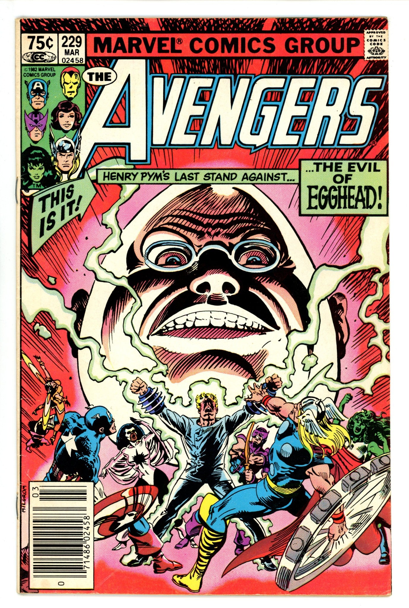 The Avengers Vol 1 229 Canadian Variant VG (1983)