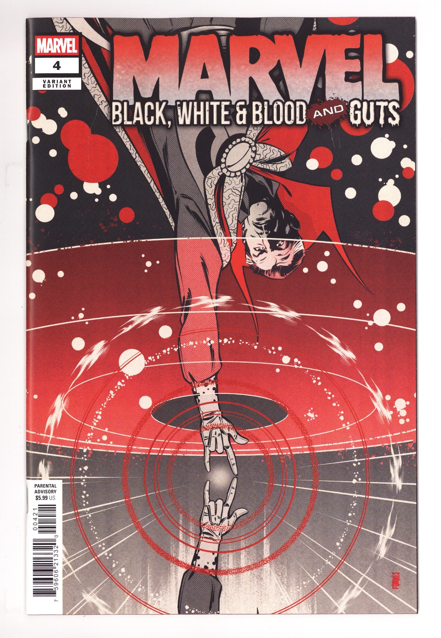 Marvel: Black White & Blood And Guts 4 Fornés Variant (2025)