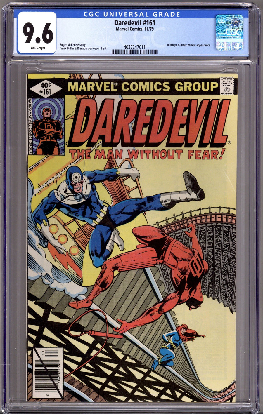 Daredevil Vol 1 161 CGC 9.6 (NM+) (1979) 